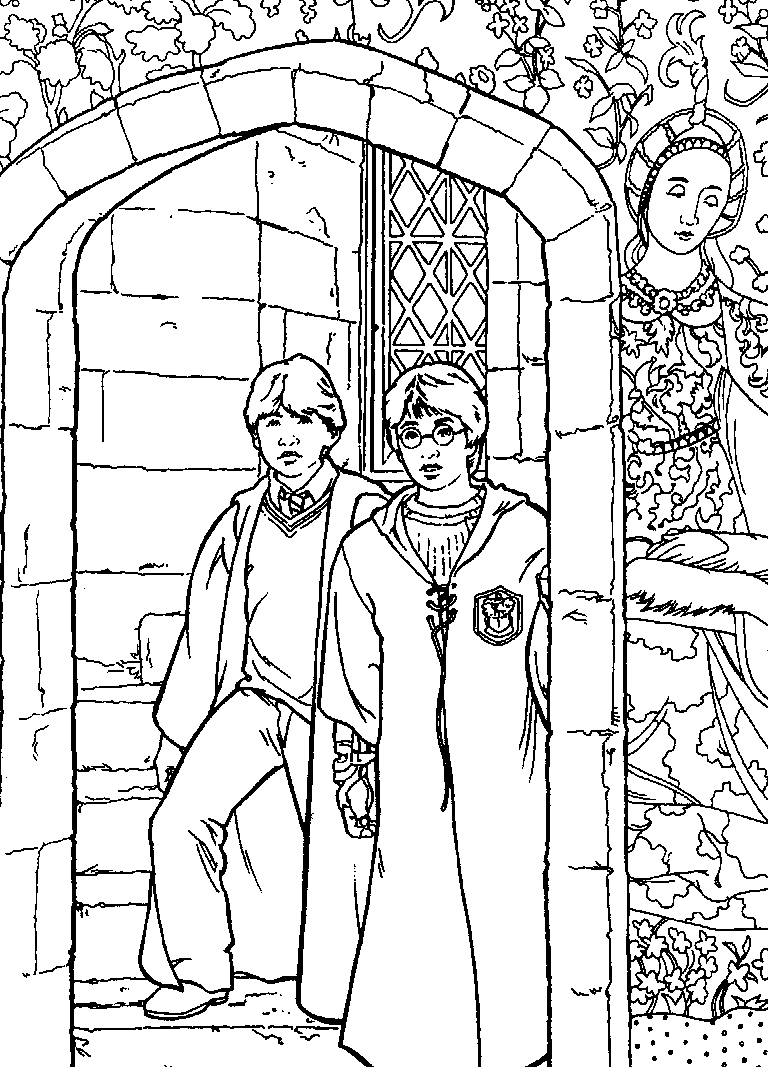 Plansa de colorat cu Harry Potter 179 89